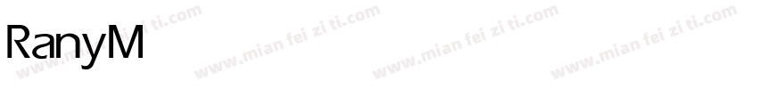 Rany Medium字体转换